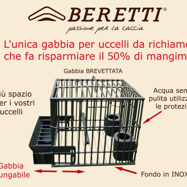 Gabbia Beretti mantenimento per tordi e cesene