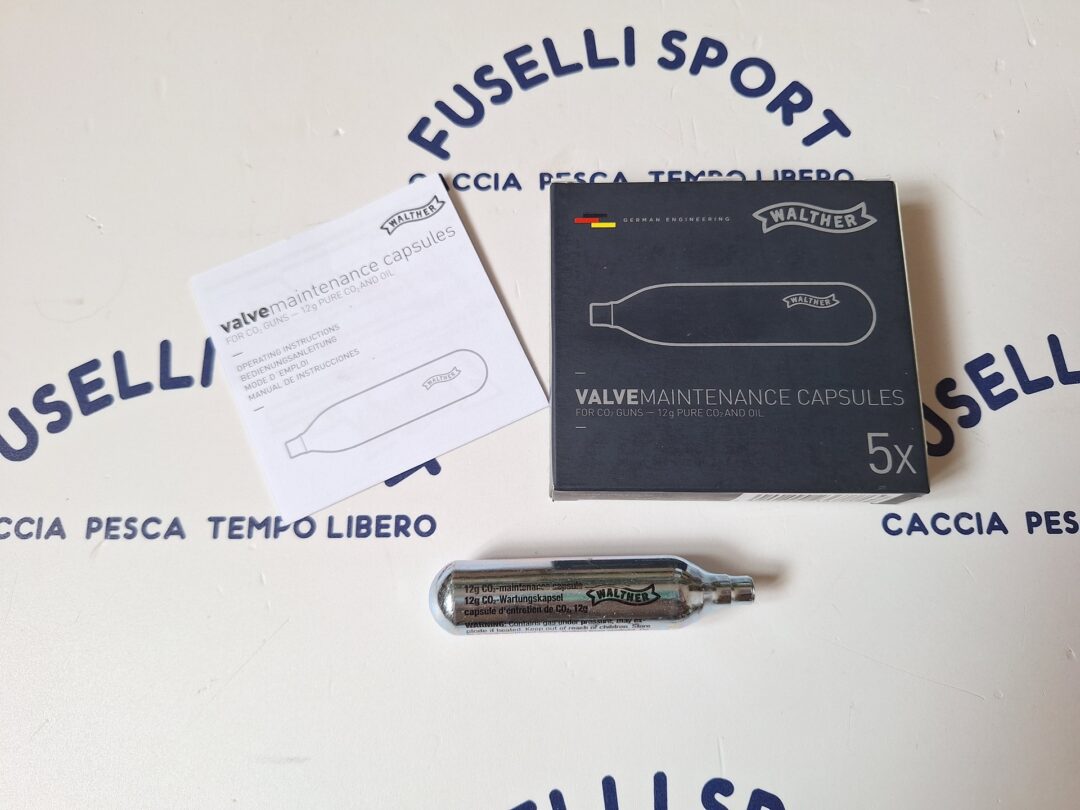 Walther bomboletta CO2 & OIL 12g - 5 pezzi