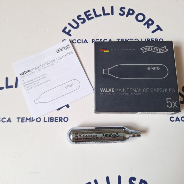 Walther bomboletta CO2 & OIL 12g - 5 pezzi